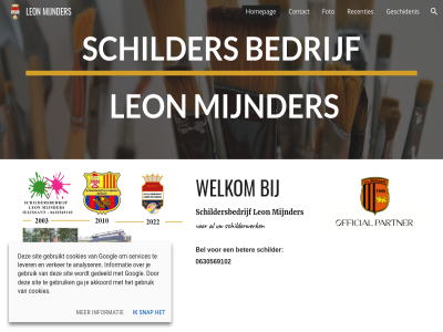 0630569102 akkoord analyser bedrijf bel beter contact cookies foto ga gebruik gebruikt gedeeld geschidenis googl homepag informatie leon lever mijnder recenties schilder schildersbedrijf schilderwerk services sit snap verker welkom