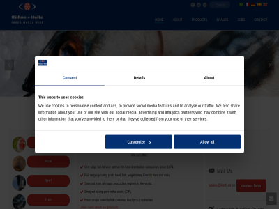 +31 1 1974 2 222 321 4 6 786 a about ads advertis all allow also analys analytic and any bef brand call can cif collected combin companies company consent contact container content cookies customiz dairy deliveries detail distribution fcl features fish fod for form french fries from full heitz hom ide information international it job kuhn learn load mail major may media mor offer one or other our pallet partner personalis pork port poultry pric product production provid provided quot rang region request sales@knh.nl servic services shar shipped sinc singl sit social sourced stop supplier that the their them they this to trading traffic us use uses ve vegetables we websit who with world worldwid you your