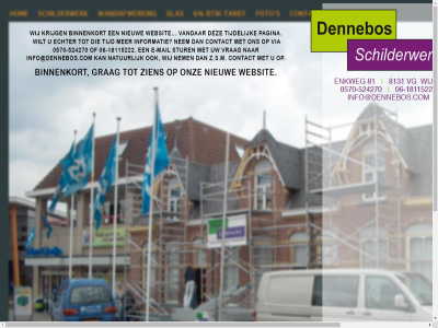 dennebos pagina schilderwerk tijdelijk wijh