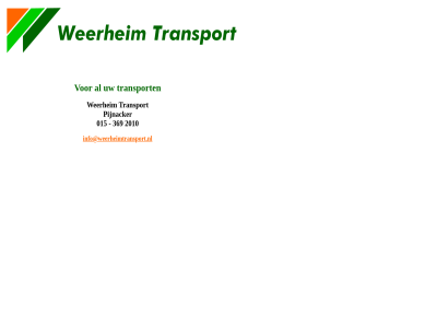 015 2010 369 info@weerheimtransport.nl pijnacker transport weerheim
