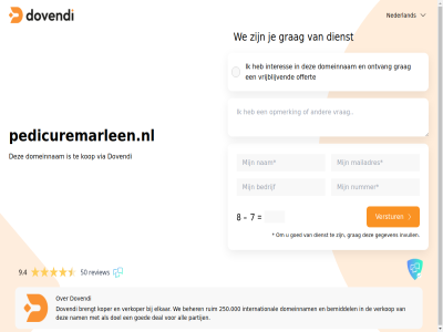 250.000 50 9.4 all beher bemiddel brengt deal dienst doel domeinnam dovendi elkar gegeven goed grag interes international invull kop koper nam nederland offert ontvang partij pedicuremarleen.nl review ruim verkop verkoper verstur via vrijblijv we