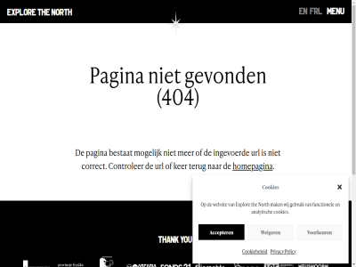 404 accepter analytisch bestat controler cookiebeleid cookies correct explor frl functionel gebruik gevond homepagina ingevoerd ker mak menu mogelijk north pagina policy privacy terug thank the url voorkeur websit weiger wij you
