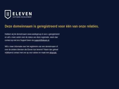 afsprak domeinnam een elev geregistreerd onz relatie relaties support@eleven.nl