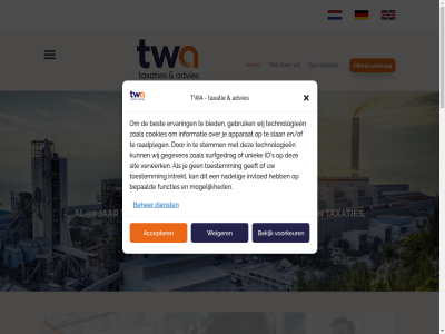 +12 +31 0 1 1062 2 20 2026 241 59 60 86 87 90 aanvrag accepter actief advies adviser adviseur afwikkelingsscenario aldel algemen aluminiumfabriek amsterdam apparat audit b.v bedrijfsbeeind bedrijfsprocess bedrijv begeleid beher bekijk beleid bepaald best beteken betrouw bied biedt complex contact cookie cookies curator dankzij databases debiteur deskund dienst disclaimer diver doeleind doorstart draait e efficient eig elektriciteitsnet en en/of ervar europa faillissement faillissementsbijstand financier functies gebied gebruik geeft gegeven geschikt gespecialiseerd help hom id informatie innovatiev intrekt invloed inzicht jar les miljoen mogelijk naast nadel nem nodig offert office@twa.nl onderhand ontdek onz overschiestrat privacyverklar process project projectmanager raadpleg register s sector sit slan snel specialisatie stemm surfgedrag system t taxateur taxatie taxatierapport taxaties taxer technologieen toestemm toonaangev transformator twa uiteenlop uitgebreid uniek verkocht verkoopbegeleid verkop verwerk vind voorkeur voorrad voorwaard vrag waard weiger werk wij xd zoal zoek