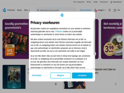 0 0.00 3 7 aanbevel aankop aanpass accepter account advertentie advertenties ah albert allen analys analyse-doeleind app begint bent bestell bijvoorbeeld bijzonder binn bonus boodschapp buit calv combiner cookiebeleid cookies daarnaast disney doeleind excellent feestelijk ga gang gebruik gef gegeven geplaatst gezell gourmet gourmetmini gourmetplezier grootst hebt heijn hellmann hiermee hierop hoofdgerecht hoofdinhoud informatie ingelogd inlogg instell interesses intrek kader kerst kerstmaker kerstmenu kerstontbijt keuz kies klantenservic klantinzicht klik klikt koffie krijg kun lekker les lever mak menu middelpunt min mogelijk nog noodzak onlin onverget onz pak partner person persoonlijker privacy privacybeleid product proef s sam show spaaracties stel stralend supermarkt techniek toegank toestemm ton topkwaliteit uitgebreid verbeter vergelijk verhal verwerk verzamel via vles voordel voorkeur wanner we websit weiger wij wijzig win winkel zakelijk zien zoek zoekgedrag