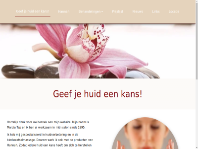 -43490063 06 1995 24 6551 allen analyser behandel bezoek bindweefselmassag blijv conditie daarom dank deskund e e-mail gef gegeven gemet geschikt gespecialiseerd gezond hand hannah hartelijk herstell hiermee huid huidanalys huidverbeter ieder inlogg juist kan krijgt link locatie mail marcia mpj_tap@hotmail.com nam natur nieuw opgesteld ph ph-waard plan plaza prijslijst privacyverklar probleemhuid product salon schoonheidssalon sind skin tap tuinstrat verkreg vetgehalt vocht waard websit werk werkzam weurt xl zien zk zodat