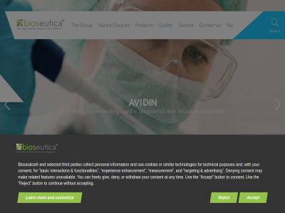 1 accept and binding bioseutica biotin choic clinical contact content customiz development diagnostic enzymes fed fod for group info ingredient learn main mor natural navigation new next pharma previous product protein quality read reject scienc search skip sourc sources st strong the to us used