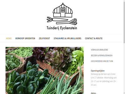 0 10 13 15 17 2 2006 264 7 aardappel achter achternam adres allemal ann bezoek bezoeker bietjes binn biologisch bocht boontjes bovendien contact courgettes diversiteit dorpsweg email evelin eyckenstein gecertificeerd geschiedenis gestart groent groentepakket grot hectar historisch hom joel kijk klant kom landgoed landhuis liesbeth luk maartensdijk mei moestuin nieuwsbrief oktober open openingstijd oranjerie oud plek pompoen poort prachtig raapsteeltjes rond rondleid rout rucola sam schout schuin seizoen sla stagiaires stat t/m teelt tegenover tes toevall tuin tuinder tuinderij uur venkel verhur verkoopt verkop voornam vrijwilliger war welkom woensdag wortel zaterdag zelfoogst