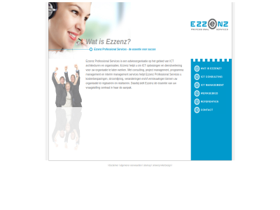algemen consultancy disclaimer essentie ezzenz ict interimmanagement l mierdesign ontwerp professional projectmanagement services sitemap succes voorwaard