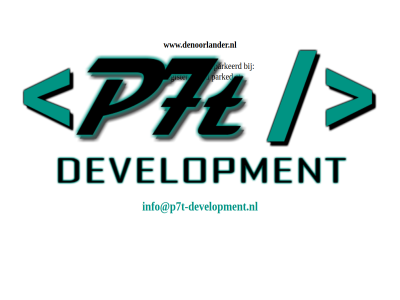 and at geparkeerd geregistreerd info@p7t-development.nl parked registered www.denoorlander.nl