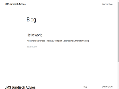 2026 28 advies auteur blog delet edit evenement faq februari first fiv ga hello inhoud it jms juridisch ontworp or pag patron post s sampl start thema then this to twenty twenty-fiv welcom winkel wordpres world writing your
