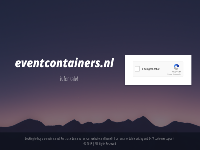 2018 all eventcontainers.nl for reserved right sal