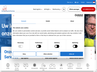 +31 -13485 -9001 0 1 11 1432 2 2025 221 252 30 378637 4 6 7 70 819 90 aalsmer aanvrag about achternam adr ads advertis aeo aeo- aflever afwijk agent airfreight algemen all allow also analys analytic and api apparatur bedrijf bedrijfsnam begeleid beid beschik beschikt betreft betrok beur beurs-zend beveiligd bewust bijvoorbeeld board bonded buit businessmanagementsystem bv certificer collected combin combinatie complianc consent contact content control cookies copyright courier daarnaast daarom dankzij data del demontag deny desgewenst detail devices dg dh diefstal dienst dienstverlener doet door-to-flor doz e e-mailadres ecuadorlan edi edi-koppel eenheid eig elektronica equadorlan ervar eu even expres extra faciliteit farmaceutisch features flor from fsr gdp geconditioneerd gecontroleerd gemonitord gescreend gespecialiseerd gevoel gewicht glov gloves goeder groothandelsvergunn hand help high high-tech hightech hog hom hoogwaard huis hvhr iata ide importer in-huis info@dejongspecialservices.nl informatie information inhous installatie integratie inzicht iso it it-oploss jar jong jouw kies kiez klant klokkenluidersregel koerier koppel kostbar kritisch kwetsbar lading les lever licen locatie login logistic logistiek lucht mailadres market mat may medewerker media medical modern mondial nam necessary nederland nem netherland netwerk nodig offert on onderhoud ondersteund ontwikkeld onz operer opgeleid oploss opmerk opslag optimal or other our partner personalis pharma preferences product productkritisch provid provided regulated regulier risico risk rma road roadfreight s sales@dejongspecialservices.nl selection servic services shar sit sneller social sparepart special specialist specialiteit spl spoed statistic sted system tapa tech telefoonnummer temp temperatur that their them they this tijd tijdvenster to traffic transport tsr uitdag uitstek uniek use uses value ve vereist vergunn vertrouwd vervoer vervoerd via volled voornam voorraadbeher voorwaard vrag waarbij waar