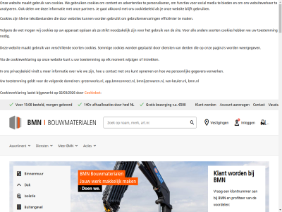 -09 -10 -2025 -2026 -3 .. 00 02/03/2026 1 100 100cm 12 140 15 2.193.1 2026 24 24/7 25x145mm 275cm 28 490cm 500 70 70002180100 70002180275 70002180490 aanbied aanmeld aanvrag account actiekrant acties actualiteit actuel advertenties advies afbouw afhaallocaties aflever afsprak akkoord algemen all amsterdam analyser app app.bmnconnect.nl apparat ardex artikelbestand artikelnummer assortiment beeldbank bekijk beloftes beluister best bestat bestel besteld bestell betal beton bezorg bied biedt bijgewerkt binnenmur binnensted blijft blijv bmn bmn.nl bmnijzerwaren.nl bouw bouwmaterial bouwplat bouwtalk breidt brugdekdel buitengevel buurt central certificer chemie circulair club communicatie connect contact containerservic content cookiebeleid cookiebot cookies cookieverklar dak de dekking del derd deur dichtsbijzijnd dienst digital direct document domein download duurzam eerder eerst efficient efficienter eig elektrisch elk emissievrij enkelzijd eruitziet factur facturatie flexibel fsc functies gat gebruik gebruikerservar gebruikt gegeven gekocht geldt geleverd gemak geplaatst geprofileerd gereedschap gevestigd gewon gratis greenwork greenworks.nl groothandel hebt hecht hel hoofdkantor hout ijzerwar informatie inlogg inschrijv intrek introducer inzien isolatie jij jou jouw juist kapur kennis kennisblog keuken klant klantenservic klantnummer klar klein korting kozijn krant kunt laatst land landelijk leanwork lengt les lever leverancier levert login logistiek luister maakt maart magazin mak makkelijk medewerker media meest merk mid mijnbmn missie mog moment morg mosa mvo nederland nieuw nieuwegein nieuwsbrief nieuwsgier nl nodig noodzak offert ogen onderstaand onlin onz openingstijd oploss opnem opnieuw opslan order outlet overal pagina partner per person personaliser plat policy prefab premium prijskraker prijswijz prijz privacy privacybeleid profiter project re re-tile-system recht referentie regio renovatie ring s samenwerk sanitair scherp servic showrom sit slimm snel so