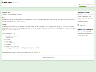 2009 aangeslot aanvrag afstand afstandsbedieningssessie allen bent beter bijdrag contact contactformulier cursuss daarin dataqueries del dienst etc gan geinteresseerd gelov gespecialiseerd gezond grag handleid hieronder hisselection huisart indien informatiesystem it izer klik kom kunt lang missie nederland nem oa ondersteun ontwikkel onz oplever oracl patientenselecties praktijk rapportag rout selectie sql support teamviewer techniek tegelijkertijd toepass verbeter verder verlicht via we websit wenst werk wij zorg zorgverlener