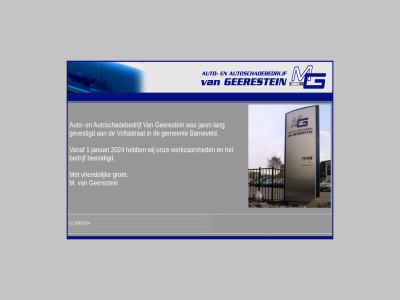 -2024 1 2000 2024 auto autoschadebedrijf barneveld bedrijf beeindigd c geerestein gemeent gevestigd groet januari jar lang m onz vanaf voltastrat vriendelijk werkzam wij