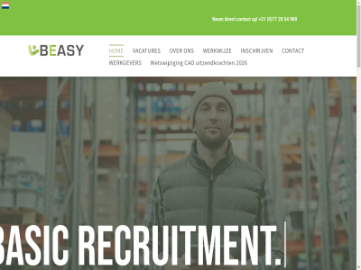 +31 -17 0 00 1 2 20 2026 3 43 54 5912 77 8 900 adres ah algemen all ban basic beasy bedoel bekijk branches cao contact direct duidelijk easy eenvoud eerst ervar evenal gan gat geslot gewon goed grag hanter hard help hom houd inschrijv kracht lon maandag makkelijk nem nl ontvang onz opdrachtgever openingstijd openstaand opzoek payment payroll personel policy privacy recruitment ro roermondsestrat ru schrijf slogan t/m uitbetal uitzendkracht vacatures venlo venlo@beasy.works vertell vind vooral voorwaard vrijdag waarmee waarom we websit wek welkom werk werker werkgever werkwijz werkzoek wetswijz wij will zaterdag zegt zoek zondag zowel