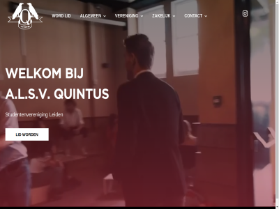 a.l.s.v algemen contact leid lid quintus studentenveren veren welkom word zakelijk