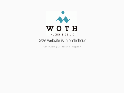 diepenven geluid info@woth.nl muziek onderhoud websit woth