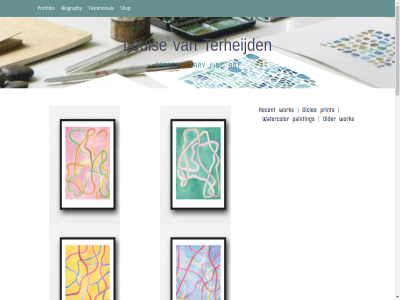 art biography builder contemporary fin gemaakt giclee louis mak new older painting portfolio print recent shop sit site-builder terheijd testimonial vriendelijk watercolor work