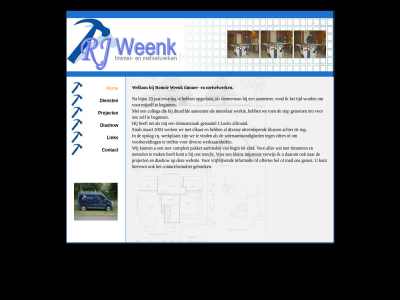 20 2003 aanbied aannemer achter allround begin beginn bel bijna collega complet contact contactformulier cq daarom diashow dienst diezelfd diver eenmanszak eind elkar ervar gebruik genaamd genom gerust hiervor hom impressie informatie j.lueks jar klein kluss kunt link maart mail mak metsel metselar metselwerk mijzelf net offertes opgedan opslag pakket project ronnie rug sind stap terecht tijd timmer timmerman treff uiteenlop verwijs vind vond voorbereid vrijblijv we websit weenk weersomstand welkom werk werkplat werkt werkzam wij zer zit