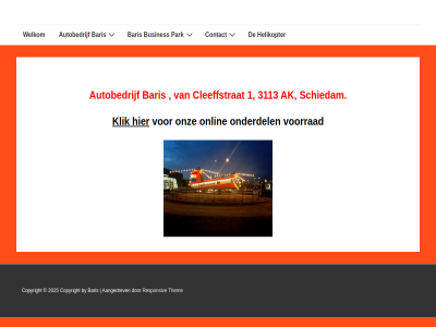 1 3113 aangedrev ak autobedrijf baris busines by cleeffstrat contact copyright doorgan helikopter hoofd hoofdinhoud klik navigatie onderdel onlin onz park responsiv schiedam secundair them voorrad welkom
