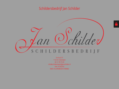 06 09 1132 12 57 67292542 75 78 iban info@schildersbedrijfjanschilder.nl jan kc kust kvk nl53rabo0314780882 schilder schildersbedrijf volendam