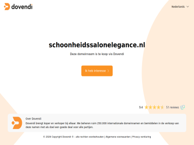 2026 250.000 51 9.4 algemen all beher bemiddel brengt copyright deal doel domeinnam dovendi elkar goed interes international kop koper nam nederland partij privacy recht review ruim schoonheidssalonelegance.nl verklar verkop verkoper via voorbehoud voorwaard we