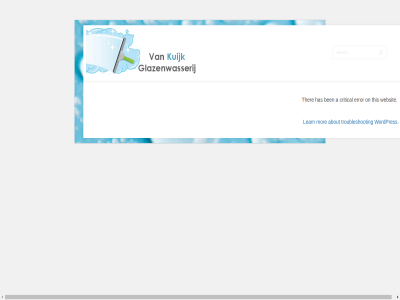 a about ben critical error gewass glazenwasserij has kuijk learn mor on ram ther this troubleshot websit wordpres