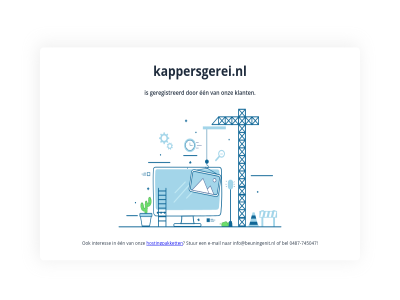 -745047 0487 bel e e-mail een geregistreerd hostingpakket info@beuningenit.nl interes kappersgerei.nl klant mail onz stur