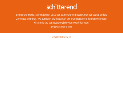 domein info@schitterend.nl informatie kijk kop media merkstrategie noordergild schitter sit vormgev webdesign
