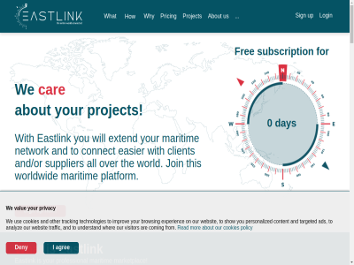 +316 0 1 12 2 2026 22 24 280 41 6 76 8014vz a about accelerat accepted addres ads after agenda agree aim all also analyz and and/or are as at availability b.v b2b be below best better betwen bid browsing busines buying by can capellenstrat car check chos client com coming communication companies company condition connect contact content cookies copyright cost customer databas day deck dedicated delet deny department design detail developed dmt do does don drawing easier eastlink easy eliminat equipment execution experienc extend faq fill find fit for found free from gathered generates get gives globally has hav help hour how i if immediat improv industry info@eastlink.eu information invit join know know-how knowledg known latest lin login logo looking low mail making manufactur marin maritim marketplac minimum month mor ned netherland network new next not now obsolet offer on onc one onlin opportunity other otherwis our outdated owner period personalized phon plac placed plan platform player policy possibl previous pricing privacy proces product production professional profil project promot psm purchas read receiv received recognized reduces request review right s sales search searching sector see select selected selling services show sign simpl small so solid solution specialized spent start stock subscrib subscription subsidiary supplement supplier t targeted team technical technologies term that the them then think this through till tim to tracking traffic trial turnover types understand up upload us use value very virtual visitor wait way we websit what when wher whether who why will winches with within work working world worldwid wouldn yet you your zwoll