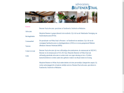 advocat beutener beutener/staal cursusaanbod familierecht kantor link mediation rechtsgebied specialist stal strafrecht tariev