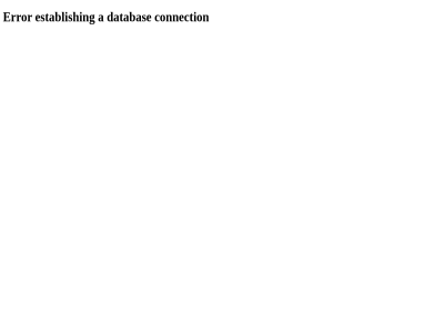 a connection databas error establish
