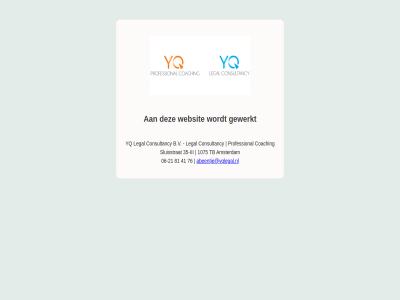-21 06 1075 35 41 76 81 abeentje@yqlegal.nl amsterdam b.v coaching consultancy gewerkt iii legal professional sluisstrat tb websit yq yqlegal.nl