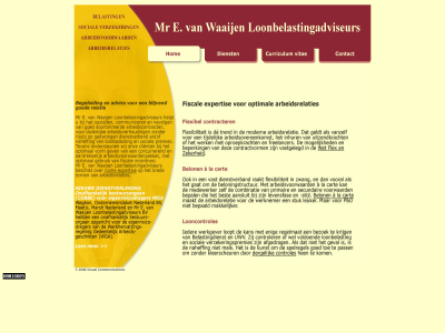 2006 arbeidscontract communication e fiscal incentives loonbelast loonbelastingadviseur mr premies social verzeker visual waaij