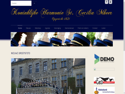 agenda contact foto free groepsfoto harmonie harmoniezal hom joomla led nieuw s templat veren video webshop