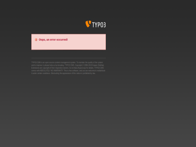an error occurred oop