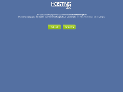 2go afbouwzeebregts.nl b.v bestand domeinnam geplaatst hosting index.html nadat pagina standaard vervang waarschijn wanner websit ziet