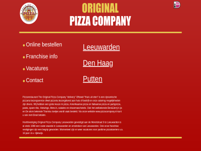 16 1998 5 begrip bestell company contact den franchis frisdrank gevestigd geword gratis hag hoofdvest i.b.v info jar leeuward merelstrat momentel omstrek onlin onz original parttim pizza pizzakoerier put rijbewijs sind v.a vacatures vast vestig waard wer