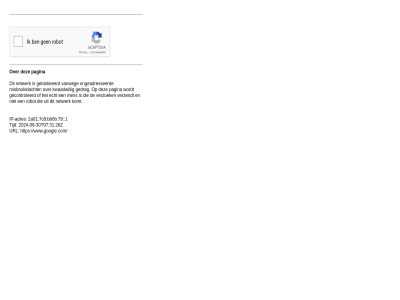 -08 -30 1 2024 26z 2a01 31 78 7c8 adres bb0b echt geblokkeerd gecontroleerd gedrag ip ip-adres komt kwaadwill men misbruikklacht netwerk ongeadresseerd pagina robot t07 tijd url vanweg verzendt verzoek www.google.com