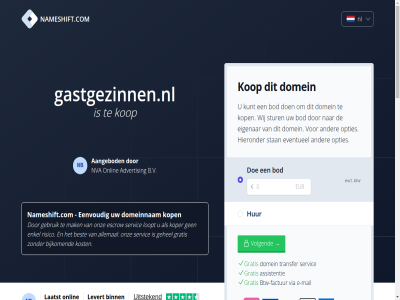 2 2004 2026 2288aa 24 6 88910652 aangebod aankoopprijs accepteert advertis allemal assistentie aud b.v bedraagt benodigd bent best betaalmethod betaalt bezit bijkom binn bod breng btw btw-factur cad chf commissie currency czk dienst direct direct-kop dkk doe domainexpert domein domeineigendom domeinnam doorlooptijd duurt e e-mail eenvoud eigenar enig enkel escrow eur eventueel excl extra factur gastgezinnen.nl gat gbp gebeurt gebruik gegeven gehel geinteresseerd geled gemiddeld gratis hieronder hkd hoelang huf hur jpy jullie kop koper kost kunt kvk laatst languag levert loopt mail mak menu mogelijk nameshift.com nauw nb nederland nl nl864820458b01 nok nva nzd onlin onz open opties overdracht overdrag overeengekom pln prijs reken rijswijk risico ron sam sek servic sgd sinc slecht snel stan steenplaetsstrat stur transfer uiteraard usd uur veelgesteld veilig verkoper verkrijg via volgend voordat vrag welk werk wij wilt zar zodat zorg