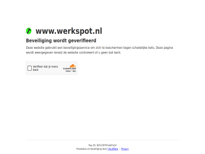 9dfaf879fa4dfa24 bent bescherm beveil beveiligingsservic bot cloudflar controleert even gebruikt geduld geverifieerd id pagina prestaties privacy ray schadelijk terwijl websit weergegev www.werkspot.nl