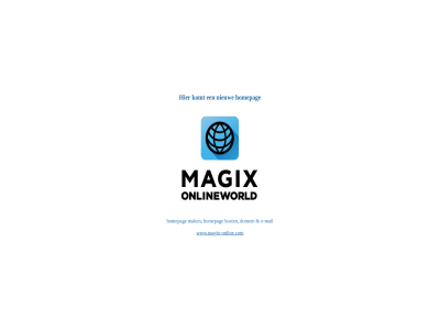 domein e e-mail homepag host komt magix mail mak nieuw onlin wereld www.magix-online.com