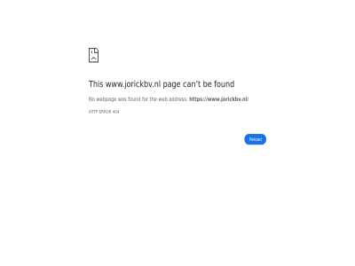 404 addres be can error for found http no pag reload t the this web webpag www.jorickbv.nl