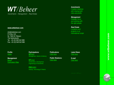 +31 /mibo /real 0 110 542 548 7460 886 888 ac advisory an and beher board both click construction creativ curriculum development e e-mail enginer estat fax focus groep her info@wtbeheer.com initiatives interim international investment location mail management netherland nl nt p.o.box participation peopl pro profil profit project publication real right rijss risk scop sharing strategic tel the vision vitae with working wt wt/beheer www.wtbeheer.com