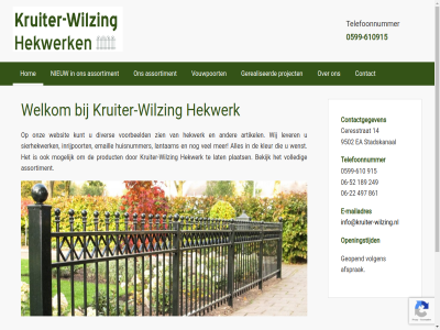 -22 -52 -610 -610915 0599 06 14 189 2017 249 497 861 915 9502 afsprak all artikel assortiment bekijk ceresstrat contact contactgegeven copyright diver e e-mailadres ea emaill geopend gerealiseerd hekwerk hom huisnummer info@kruiter-wilzing.nl inrijpoort kleur kruiter kruiter-wilz kunt lantaarn lat lever mailadres mogelijk nieuw onz openingstijd plaats product project recht sierhekwerk stadskanal telefoonnummer volgen volled voorbeeld voorbehoud vouwpoort websit welkom wenst wij wilzing zien
