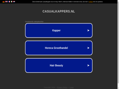 2024 casualkappers.nl copyright legal policy privacy