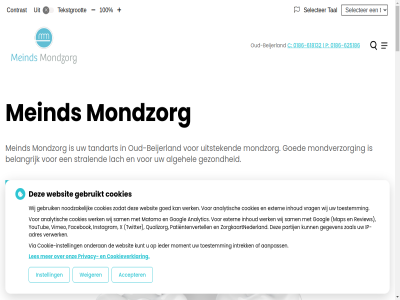 -618132 -625186 0186 1 10 100 2 22 3261 3262 aangeslot aanpass accepter acut adres afsprak algehel all analytic analytisch annuler behandel beher behulpzam beijerland belangrijk belt bereik bevorder bezoek bied biedt brugg c centrum centrum@meindsmondzorg.nl comfortabel contact contactgegeven contrast cookie cookie-instell cookies cookieverklar daarom deutsch dolly e e-mail engel english extern facebok flexibel gebitscontrol gebruik gebruikt gegeven gemaakt geval gezond goed googl grag hand hoofdmenu houd ieder informatie informatiefolder inhoud instagram instell instructies intrek ip ip-adres jb jm knmt konink kron kunt lach les locatie locaties maatschappij mail map matomo meind menu modern mogelijk moment mondhygienist mondverzorg mondzorg nam nederland nem noodzak noter omgev onderan onlin ontwerp onz openingstijd oud oud-beijerland p pagina papier partij patient patientenvertell pen personel pijn poortwijk poortwijk@meindsmondzorg.nl praktijk prettig privacy qualizorg ravelstrat red regulier reken review rout sam selecter speak spoed spoedbehandel spoedgevall sprek steenenstrat stralend tal tandart tandartspraktijk tandheelkund team techniek tekst tekstgrot telefon terecht toestemm twitter uitgebreid uitleg uitstek verder vergrot verklar verklein verloopt verwacht verwerk via vimeo vind vindt voorwaard vrag vriendelijk vulling waarom warhol we websit weiger werk wij wir wit wortelkanaalbehandel x youtub zoal zodat zoek zorg zorgkaartnederland