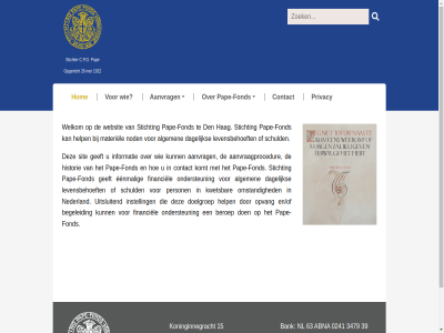 0241 15 1922 2514 26 3479 39 41151317 63 aanvraagprocedur aanvrag ab abna algemen bank begeleid beroep c.p.d contact dagelijk den doelgroep eenmal en/of financiel fond geeft hag help historie hom info@papefonds.nl informatie instell komt koninginnegracht kvk kwetsbar levensbehoeft materiel mei nederland nl nod omstand ondersteun opgericht opvang pap pape-fond person privacy schuld sit stichter stichting uitsluit websit welkom